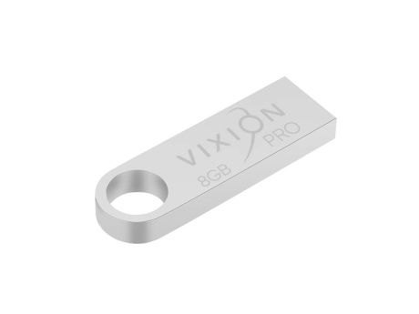 Накопитель USB Flash 8GB 2.0 VIXION PRO Zinc Alloy (серебро)