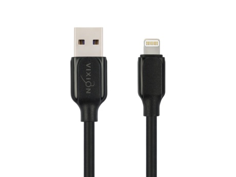 Кабель USB VIXION (K28i) 3,5A для iPhone Lightning 8 pin (1м) (черный)