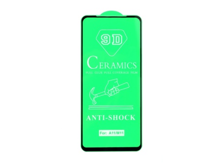 Защитное стекло керамическое для Samsung A115F/M115F Galaxy A11/M11 (черный) (VIXION) (0)
