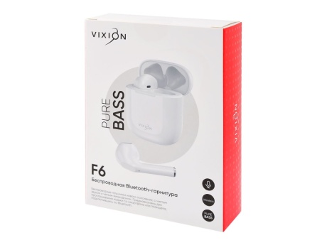 Bluetooth гарнитура VIXION F6 (белый)
