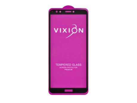Защитное стекло 6D для Huawei Honor 7C Pro/Y7 Prime (2018)/Y7 (2018)/Nova 2 Lite (черный) (VIXION)