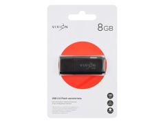Накопитель USB Flash 08GB 2.0 VIXION Shark Eyes (черный)