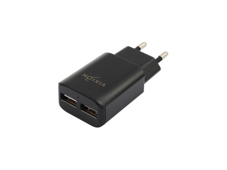 СЗУ VIXION L2m (2-USB/1.2A) + micro USB кабель 1м (черный)