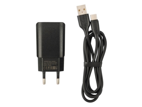 СЗУ VIXION L2c (2-USB/1.2A) + Type-C кабель 1м (черный)