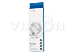 Кабель USB VIXION (K25m) microUSB (1.2м) (белый)