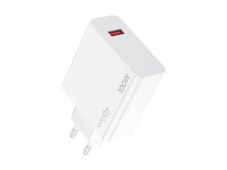 СЗУ VIXION PRO SE VH-08 (1-USB 100W) (белый)