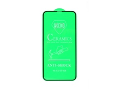 Защитное стекло керамическое для iPhone XR/11 (черный) (VIXION)