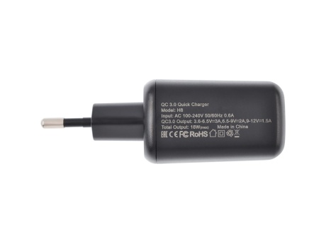 СЗУ VIXION Special Edition H8 (1-USB 3A) Quick Charger 3.0 18W (черный)