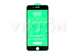 Защитное стекло керамическое для iPhone 7 Plus/8 Plus (черный) (VIXION)
