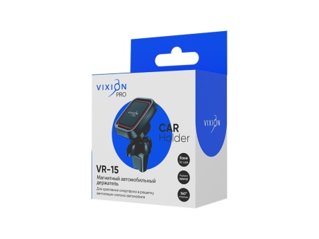 Авто-держатель VIXION PRO VR-15 магнитный в дефлектор (черно/красный)