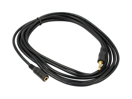 Удлинитель VIXION CAB48 AUX 3,5 (M) - AUX 3,5 (F) 3m (черный)