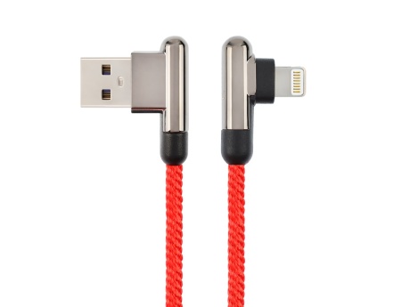 Кабель USB VIXION (K14i) для iPhone Lightning 8 pin (1м) (красный/графит)