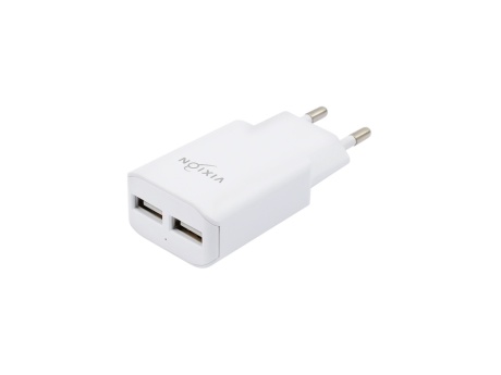 СЗУ VIXION L2 (2-USB/1.2A) (белый)