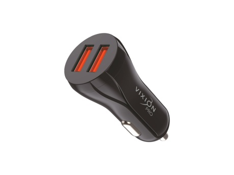 АЗУ VIXION PRO VU-25 (2-USB/3,4A) Quick Charger 3.0 (черный)