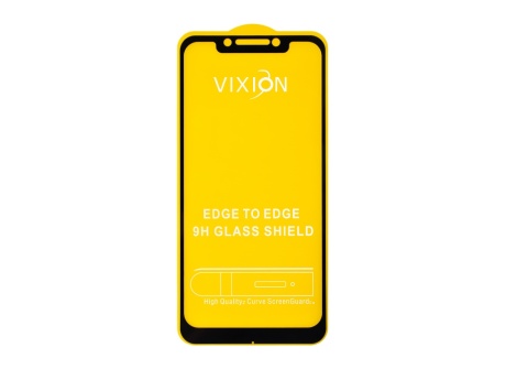 Защитное стекло 6D для Xiaomi Pocophone F1  (черный) (VIXION)