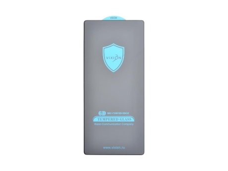 Защитное стекло 6D для Samsung S938B Galaxy S25 Ultra (черный) (VIXION)