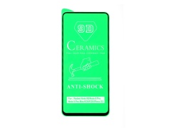 Защитное стекло керамическое для Xiaomi Redmi Note 9 Pro/Note 9S/Poco X3 (черный) (VIXION)