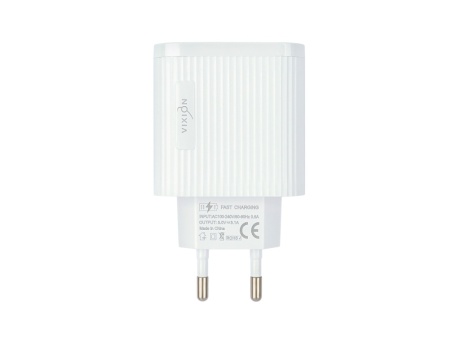 СЗУ VIXION L14 (3-USB/3.1A) с дисплеем (белый)