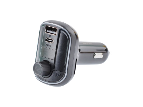 АЗУ VIXION RS-9 Bluetooth FM трансмиттер с зарядкой Type-C 18W (черный)