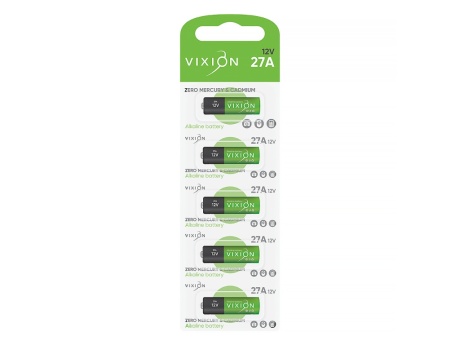 Батарейка Vixion алкалиновая высоковольтная 27A (блистер 1шт)