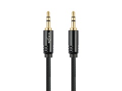 Кабель AUX VIXION (Y-20) 2 x Jack 3,5 (M) (1м) (черный)