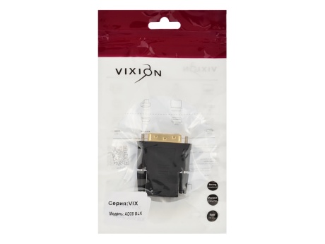 Переходник VIXION AD38 DVI-D (M) - HDMI (F) (черный)