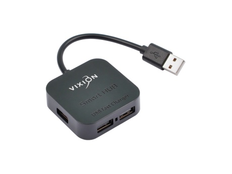HUB USB Vixion AD60 4 порта (черный)