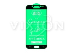 Защитное стекло керамическое для Samsung J530F Galaxy J5 (2017) (черный) (VIXION)