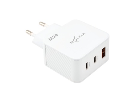 СЗУ VIXION H16 (1-USB 18W/1-Type-C PD 65W/2-Type-C PD 20W) 65W max (белый)