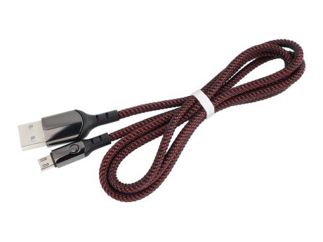 Кабель USB VIXION (K9m Ceramic) microUSB (1м) (черно/красный)