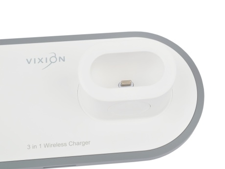 Беспроводное зарядное устройство VIXION W33 (3 в 1) (белый)