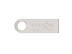 Накопитель USB Flash 64GB 2.0 VIXION PRO Zinc Alloy (серебро)