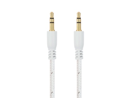 Кабель VIXION CAB50 AUX 3,5 (M) - AUX 3,5 (M) 1.5m (белый)