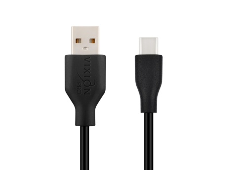 Кабель USB VIXION PRO (VX-02c) Type-C (1м) (черный)