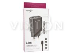 СЗУ VIXION L2m (2-USB/1.2A) + micro USB кабель 1м (черный)