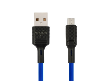 Кабель USB VIXION (K27m) microUSB (1м) (синий)