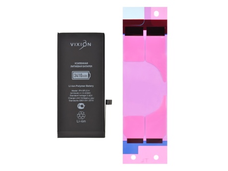 Аккумулятор для iPhone 8 Plus (Vixion) усиленная (3410 mAh) с монтажным скотчем