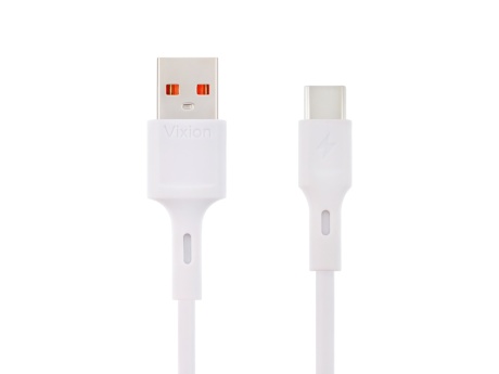 Кабель USB VIXION (K1c) Type-C (1м) (белый)