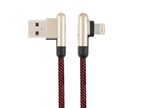 Кабель USB VIXION (K14i) для iPhone Lightning 8 pin (1м) (красный/золото)