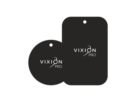 Комплект металлических пластин VIXION PRO VR-7 для магнитных держателей (черный)