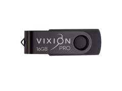 Накопитель USB Flash 16GB 2.0 VIXION PRO Black Twist (черный)