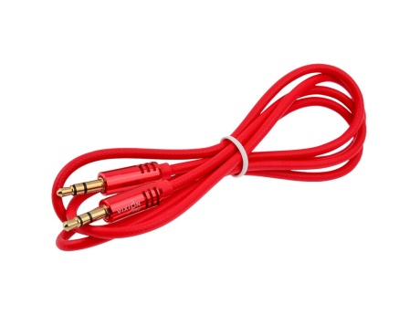 Кабель AUX VIXION PRO (VX-20) 2 x Jack 3,5 (M) (1м) (красный)
