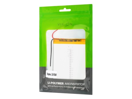 Аккумулятор универсальный 3,5x75x90 mm 3000mAh (3,7V Li-Pol) (Vixion)