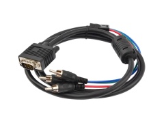 Кабель VIXION CAB32 VGA (M) - 3RCA (M) 1.5m (черный)