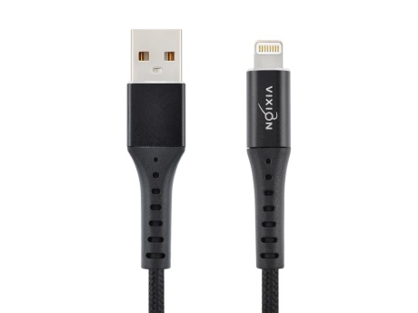 Кабель USB VIXION Special Edition (K32i) для iPhone MFI Lightning 8 pin (1м) (черный)