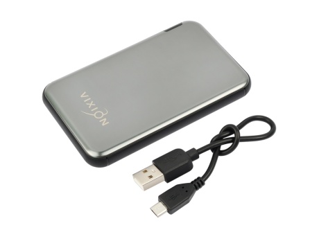 Портативное зарядное устройство (Power Bank) VIXION KP-51 5000mAh (Type-C, USB, Micro-USB) (серый)
