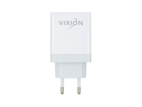 СЗУ VIXION L10 (1-USB 3A/1-Type-C Power Delivery) 18W (белый)