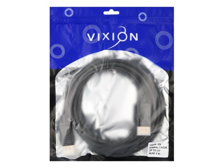 Кабель VIXION CAB28 DISPLAYPORT (M) - DISPLAYPORT (M) 3m (черный)