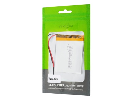 Аккумулятор универсальный 3х50х70 mm 1500mAh (3,7V Li-Pol) (Vixion)