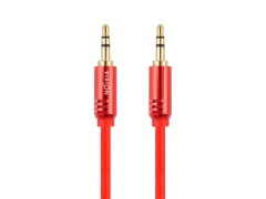 Кабель AUX VIXION (Y-20) 2 x Jack 3,5 (M) (1м) (красный)